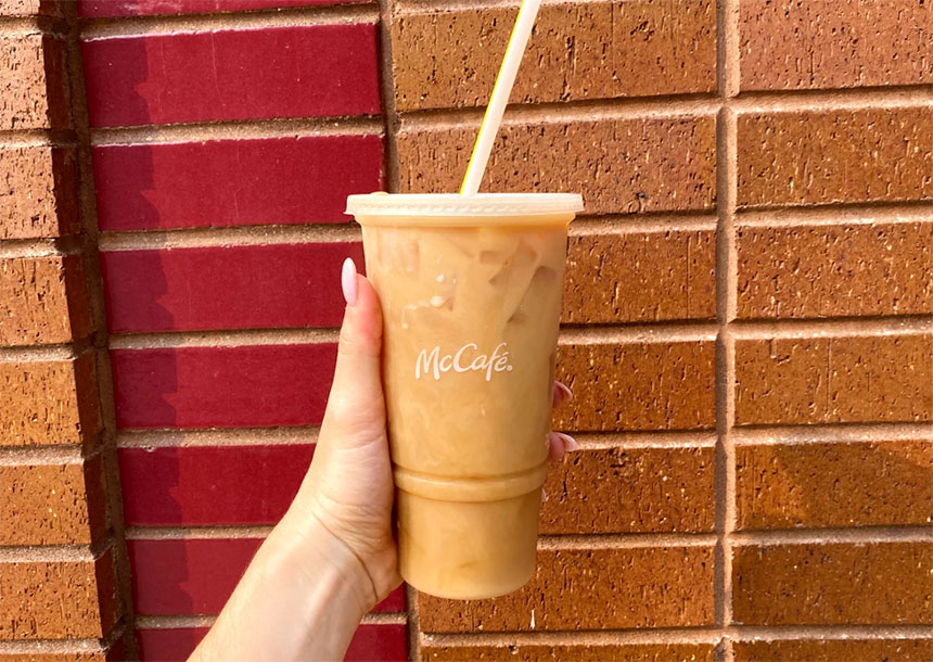 How much caffeine is in mcdonalds iced coffee