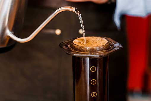 Make Espresso Coffee with an AeroPress Machine