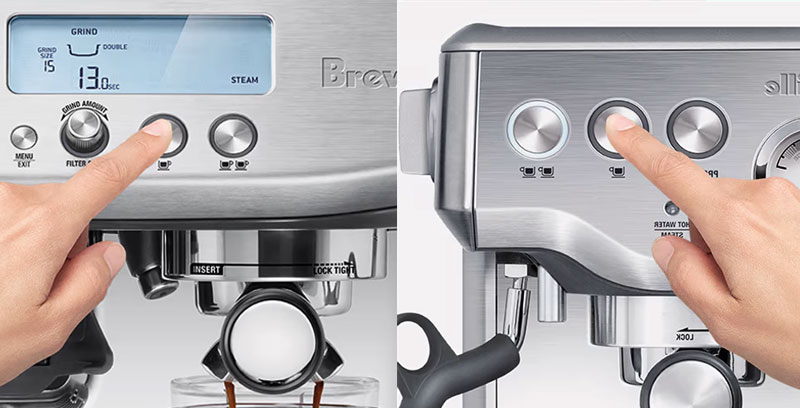 Breville Pro vs Express interface