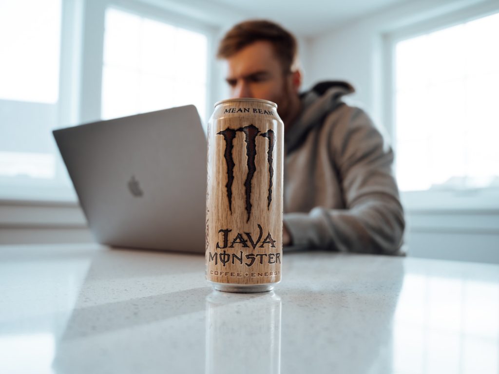 A Can of Java Monster Mean Bean Energy Drink