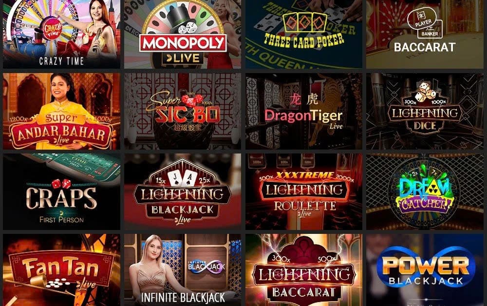 Các loại trò chơi EVO Casino xoso66